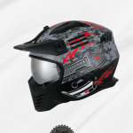 SWAY SW X2 TOKYO TROOPER Black Red Moduler Kask