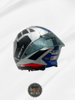 SWAY SW 865 EVOQUE White Black Red Full Face - Görsel 2